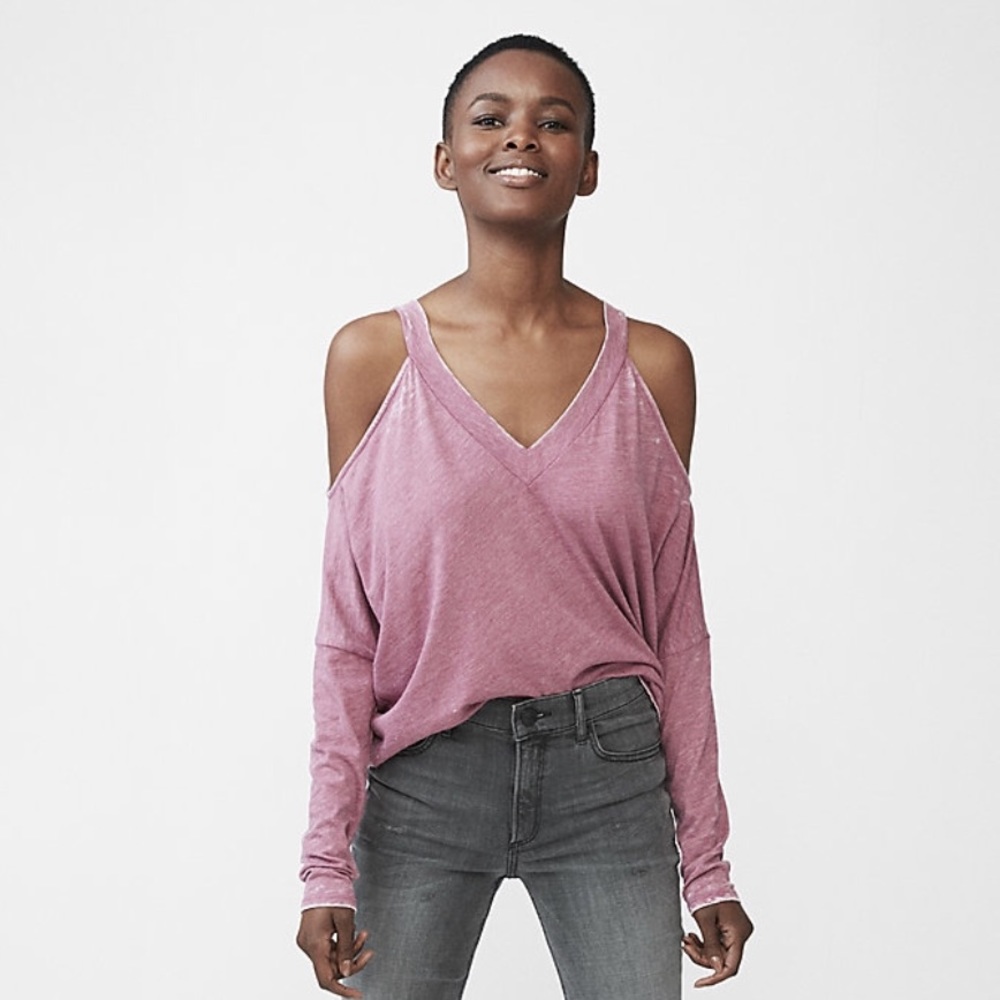 Comfy cute burnout top